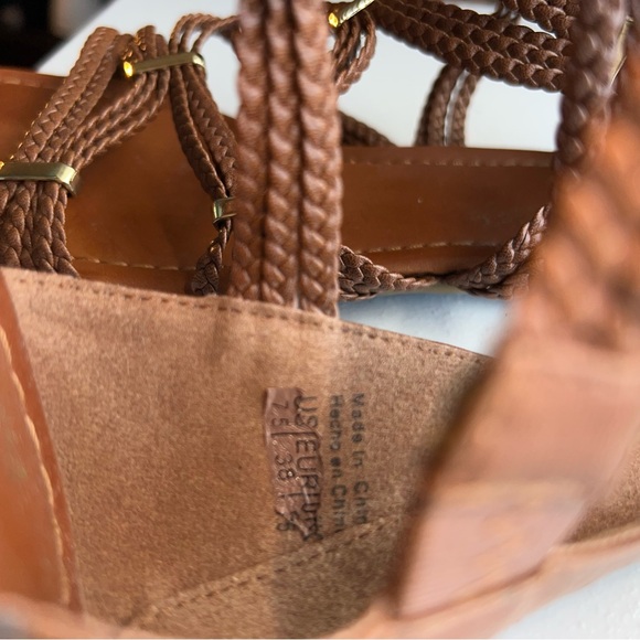 Tan Aldo Strappy Sandals - Picture 6 of 6
